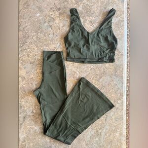Offline by Aerie flare Set (leggings/ top)